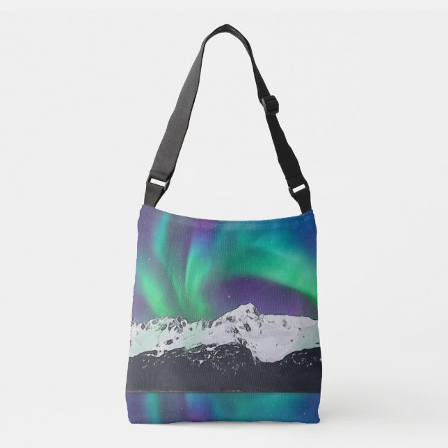 Aurora Borealis - Cross Body Tote (Front)