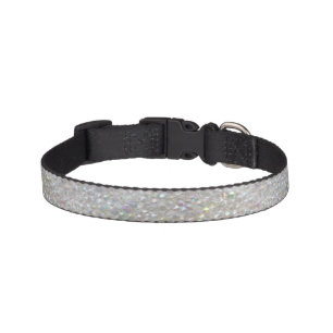 Aurora Borealis Crystals Image Pattern Dog Collar
