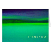AURORA BOREALIS Folded Thank You Card (Front Horizontal)