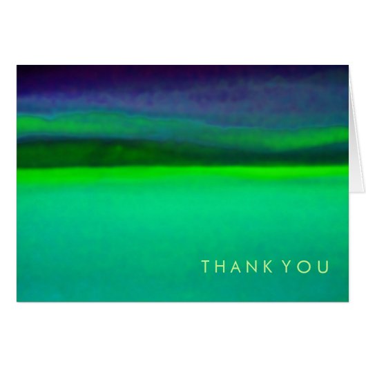 AURORA BOREALIS Folded Thank You Card (Front Horizontal)