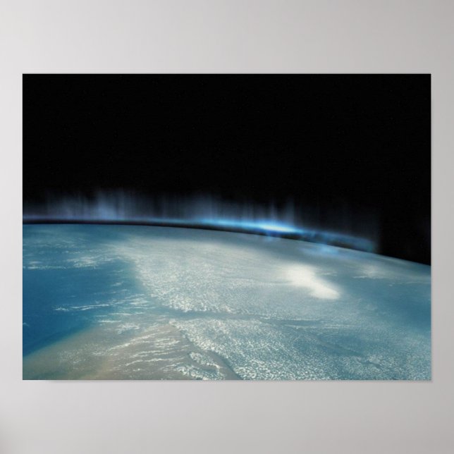 Aurora Borealis from Space Poster (Front)