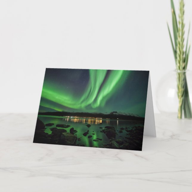 Aurora Borealis Greeting Card (Front)