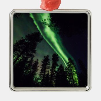Aurora Borealis In Finnish Lapland Metal Ornament by JukkaHeilimo at Zazzle