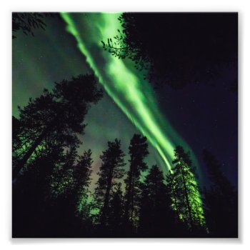 Aurora Borealis In Finnish Lapland Photo Print by JukkaHeilimo at Zazzle