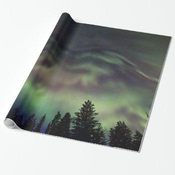 Aurora Borealis In Finnish Lapland Wrapping Paper by JukkaHeilimo at Zazzle
