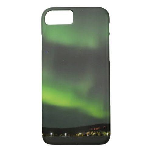 Aurora borealis in the sky iPhone 7 case