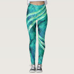 Aurora Borealis - Leggings<br><div class="desc">I created this design using bits and pieces, that I digitally cropped, from one of my colorful, original artworks.</div>