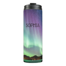 Aurora borealis lights personalized with your name