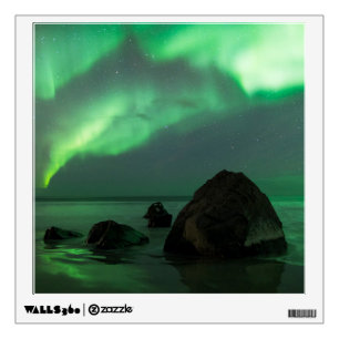 Aurora Borealis Lofoten Beach Norway Wall Decal
