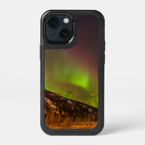 Aurora Borealis  Mountains Fairbanks Alaska iPhone 13 Mini Case