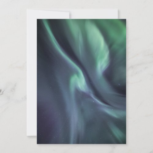Aurora Borealis Night Sky Photo Card