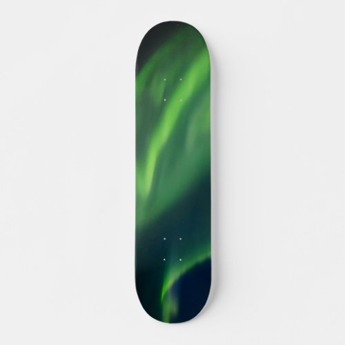 Aurora Borealis Norther Lights Alaska Sky Green Sk Skateboard