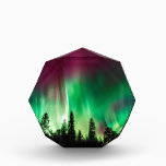 Aurora borealis northern lights acrylic award<br><div class="desc">Aurora borealis northern lights</div>