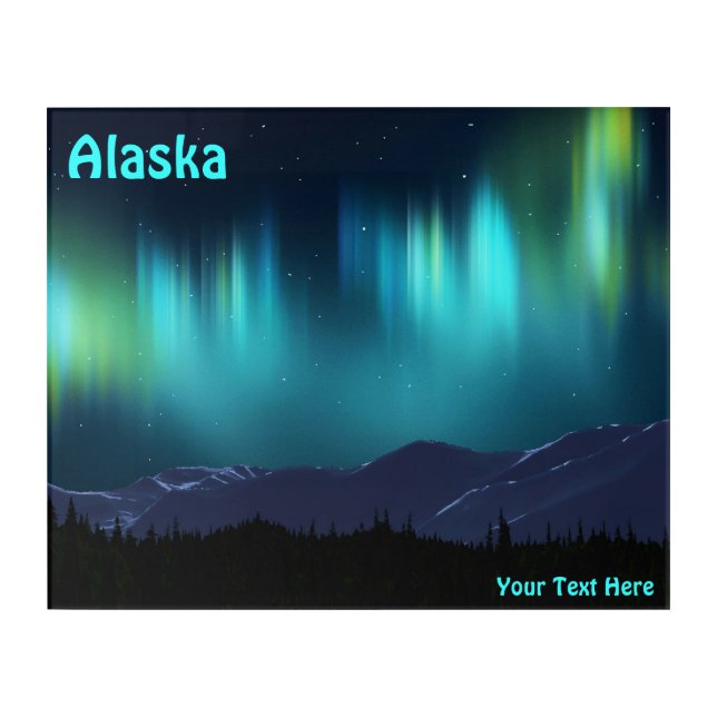 Aurora Borealis - Northern Lights Acrylic Print (Front)