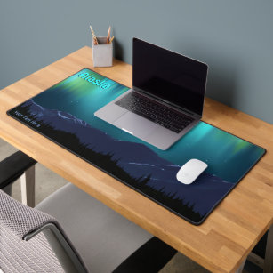 Aurora Borealis - Northern Lights Acrylic Print Desk Mat