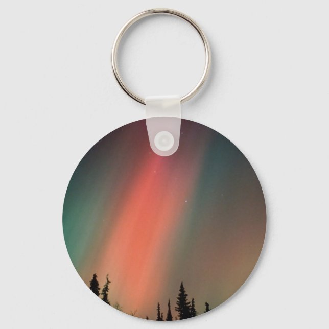 Aurora Borealis, Northern Lights, Alaska Keychain (Front)