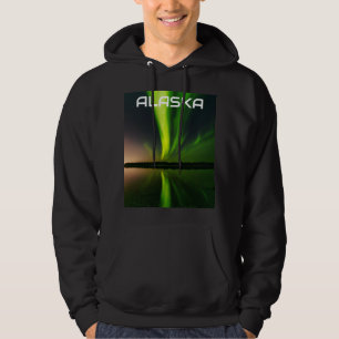 Aurora Borealis Northern lights Alaska sky night Hoodie