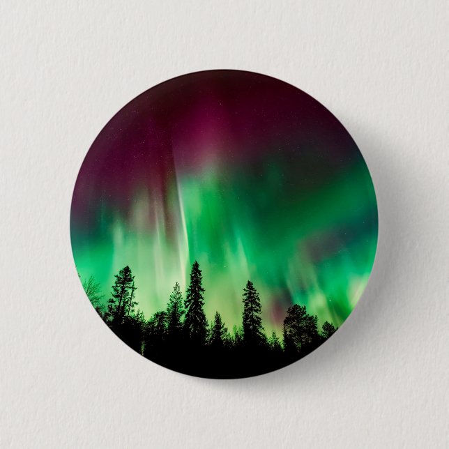 Aurora borealis northern lights button (Front)