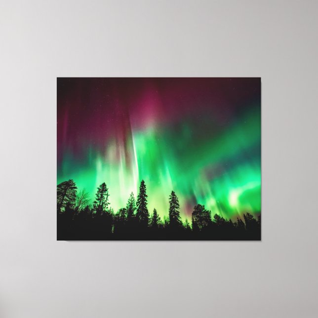 aurora borealis northern lights canvas print (Front)