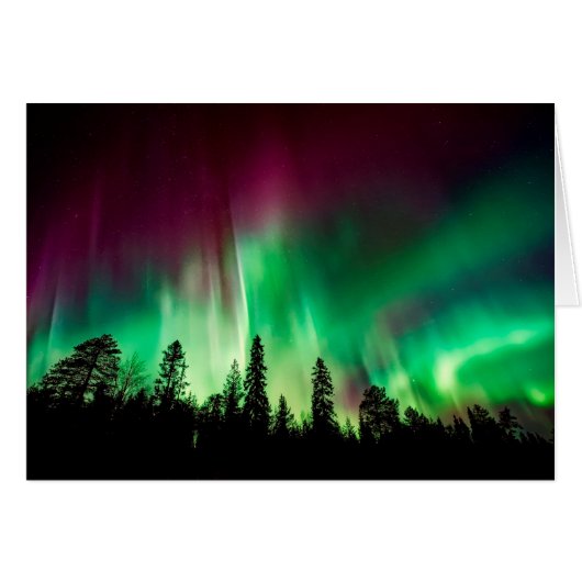 Aurora borealis northern lights cards (Front Horizontal)