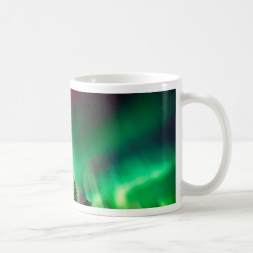 Aurora borealis northern lights coffee mug