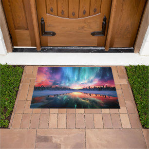 Aurora Borealis, Northern Lights, Doormat