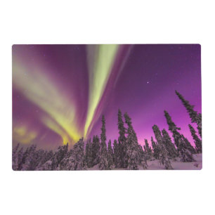 Aurora Borealis Northern Lights Fairbanks Alaska Placemat