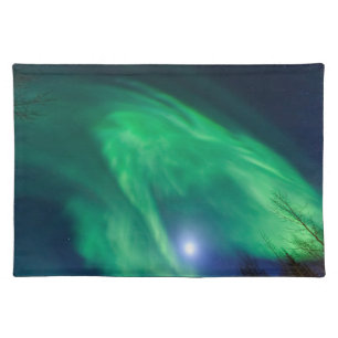 Aurora Borealis Northern Lights Fairbanks Cloth Placemat
