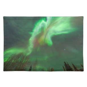 Aurora Borealis Northern Lights Fairbanks Cloth Placemat