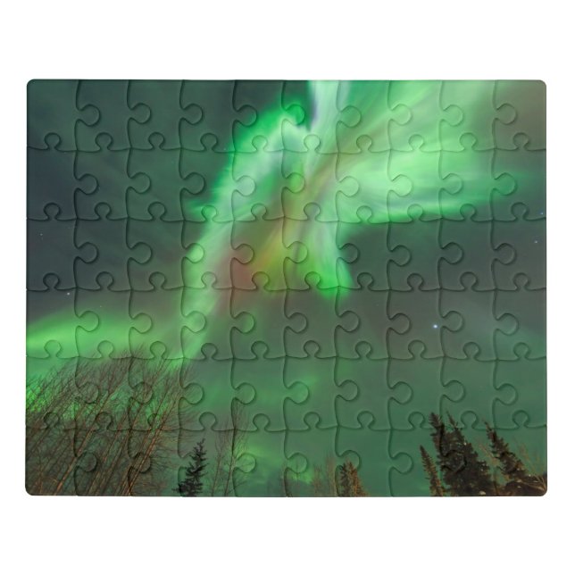 Aurora Borealis Northern Lights | Fairbanks Jigsaw Puzzle (Puzzle Horizontal)