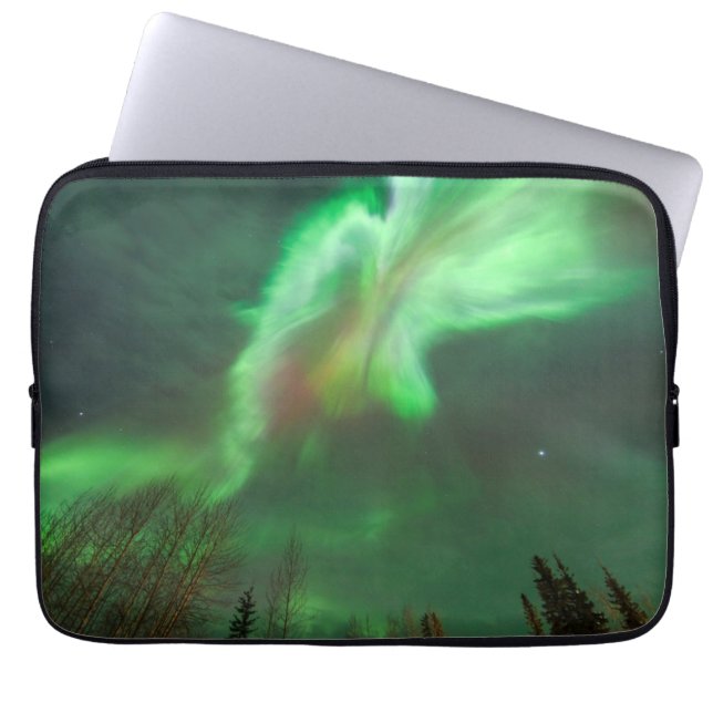 Aurora Borealis Northern Lights | Fairbanks Laptop Sleeve (Front)