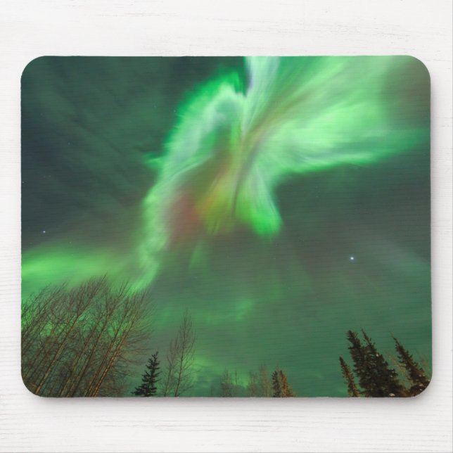 Aurora Borealis Northern Lights | Fairbanks Mouse Pad (Front)