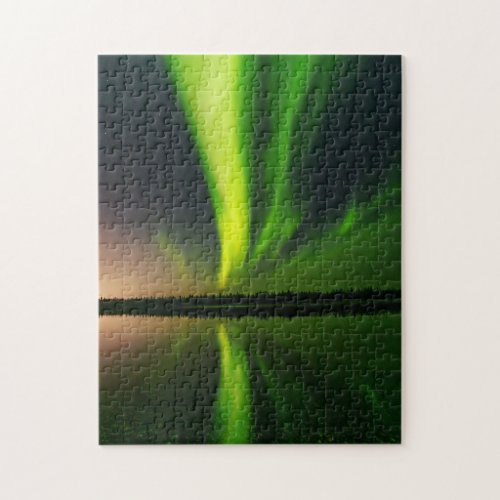 Aurora Borealis Northern lights Iceland Jigsaw Puzzle