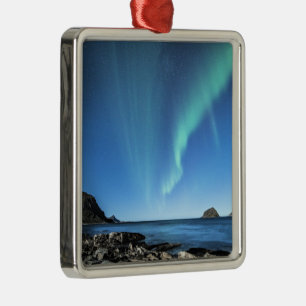 Aurora Borealis, Northern Lights Metal Ornament