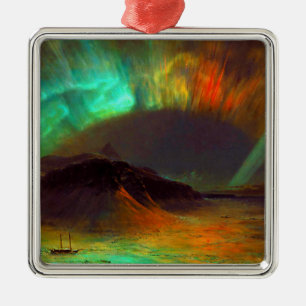 Aurora Borealis - Northern Lights Metal Ornament