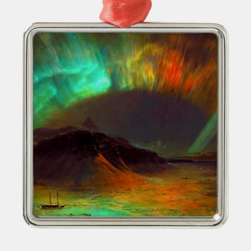 Aurora Borealis _ Northern Lights Metal Ornament