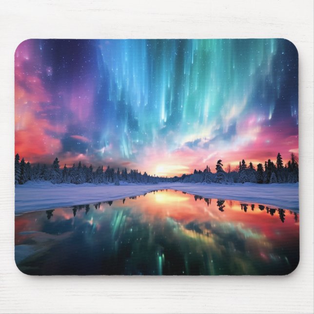 Aurora Borealis, Northern Lights, Mouse Pad (Front)