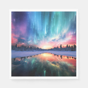 Aurora Borealis, Northern Lights, Napkins