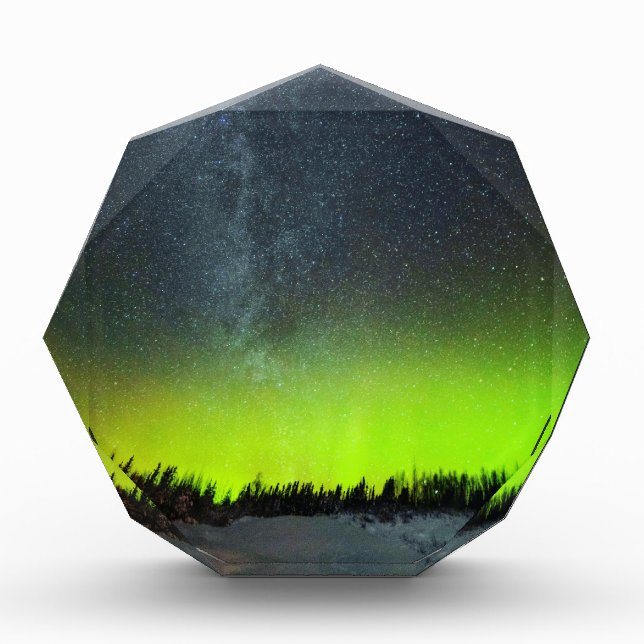 Aurora Borealis Northern lights Norway Acrylic Acrylic Award (Front)
