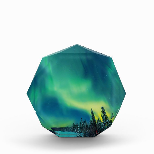 Aurora Borealis Northern lights Norway Acrylic Awa Acrylic Award (Front)