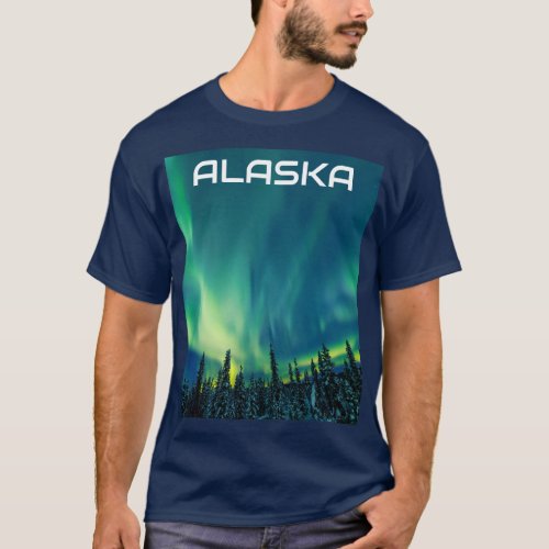 Aurora Borealis Northern lights Norway Arctic  T_Shirt