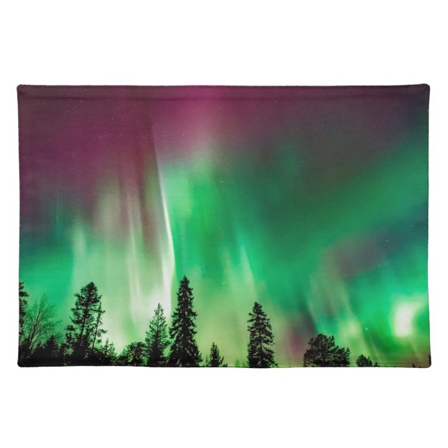 Aurora borealis northern lights placemat (Front)