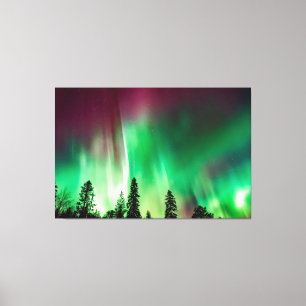 Aurora borealis northern lights placemat canvas print