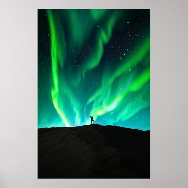 Aurora Borealis Northern Lights Poster (Front)