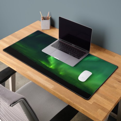 Aurora Borealis Northern Lights Sky  Desk Mat