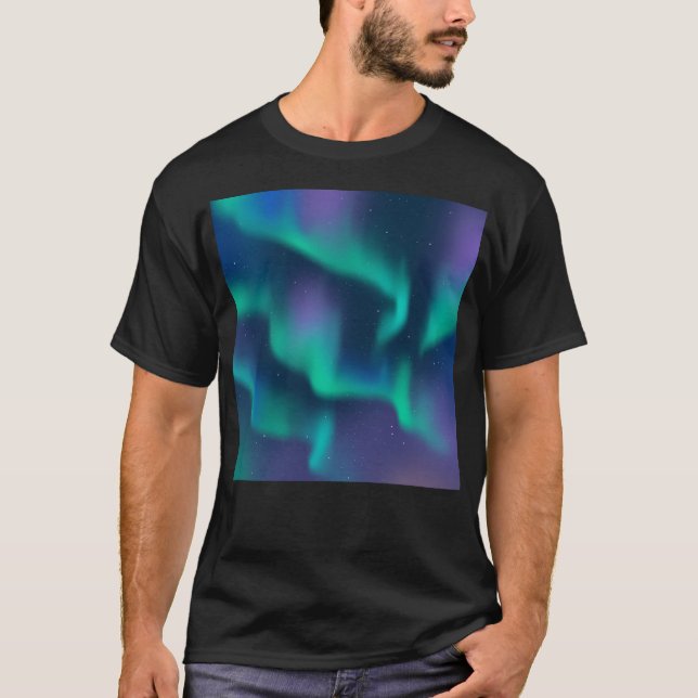Aurora Borealis Northern Lights T-Shirt (Front)