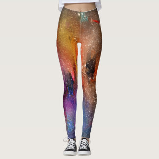 Aurora Borealis Northern Lights & Trees Leggings