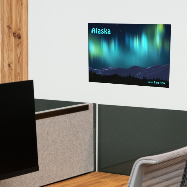 Aurora Borealis - Northern Lights Wall Decal (Office 2)