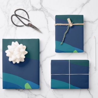 Aurora Borealis Northern Lights Wrapping Paper Sheets