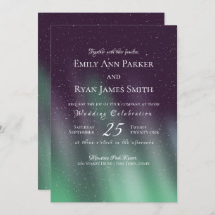 Aurora Borealis Northern Sky Invitation